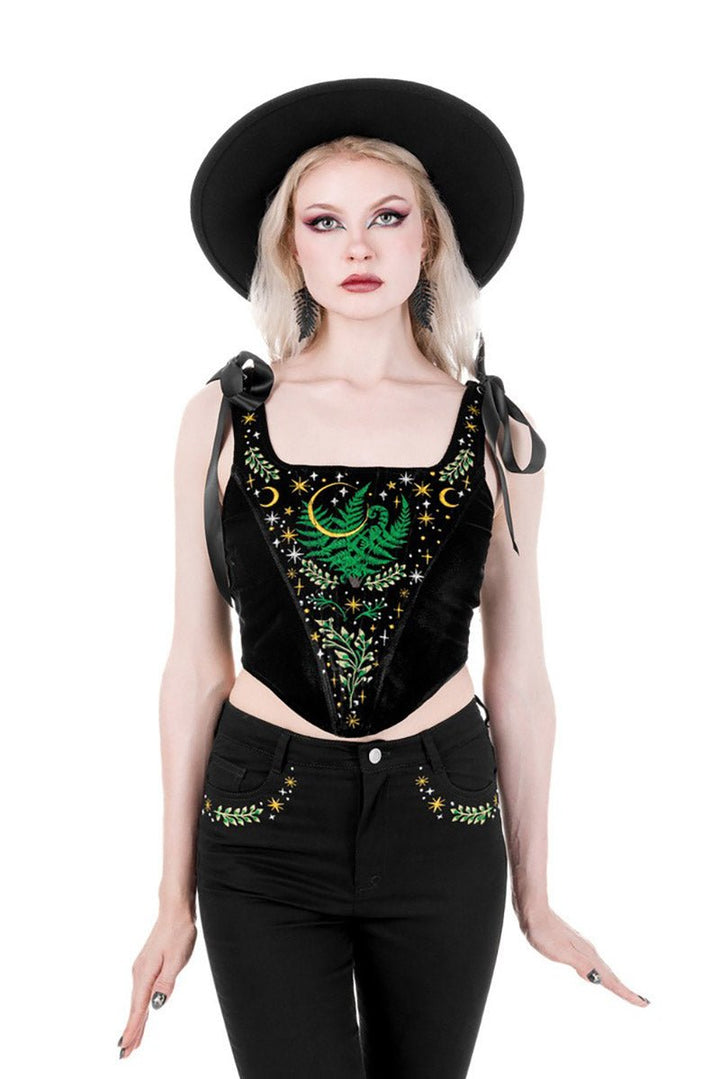 Herbal Corset Top - womens tops - VampireFreaks - Restyle