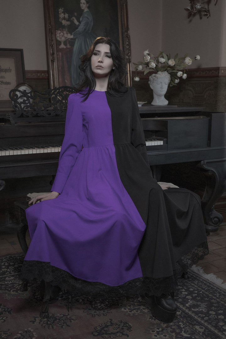 Hexen Dress [PURPLE/BLACK] - dresses - VampireFreaks - Lively Ghosts