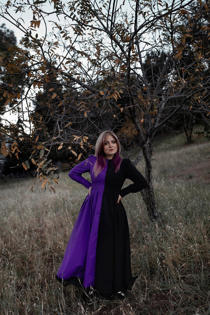 Hexen Dress [PURPLE/BLACK] - dresses - VampireFreaks - Lively Ghosts