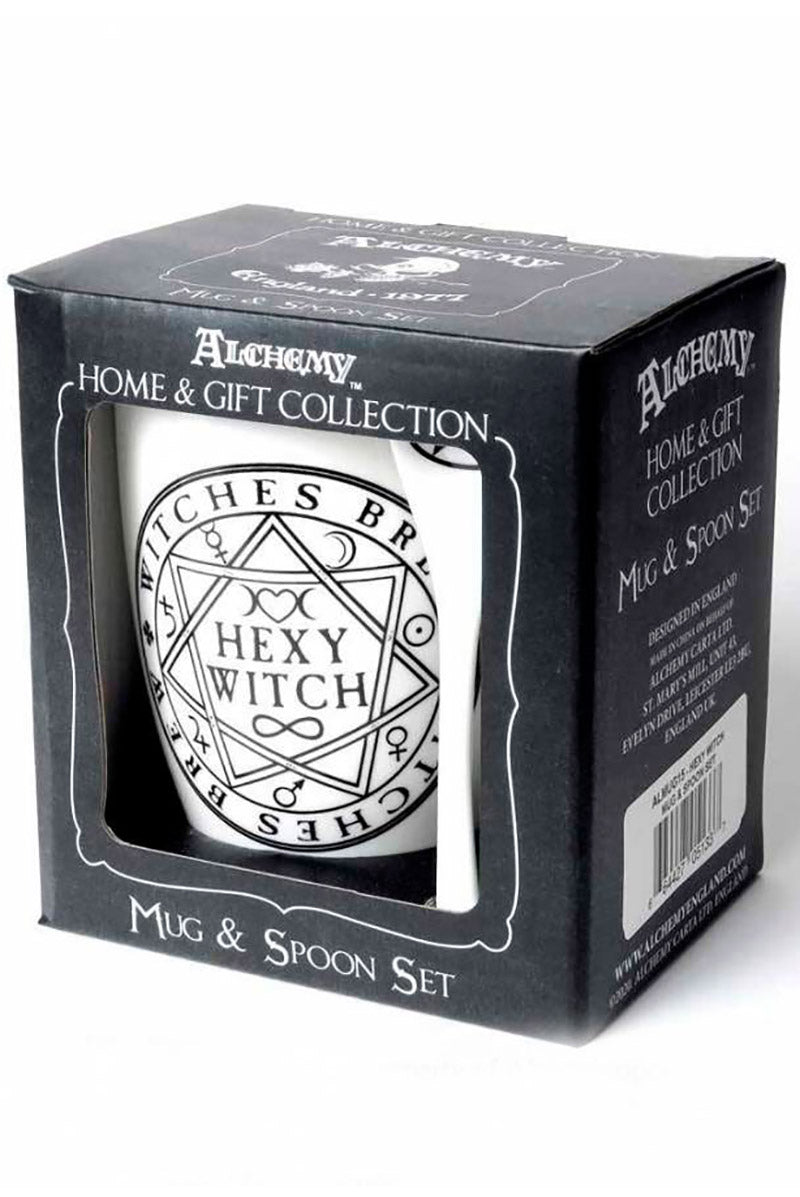 Hexy Witch Mug & Spoon Set - housewares - VampireFreaks - Alchemy