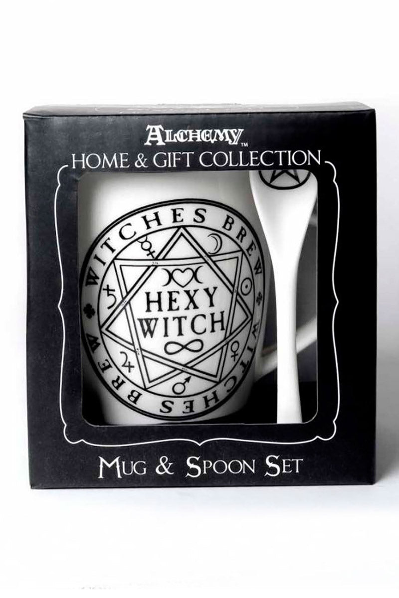 Hexy Witch Mug & Spoon Set - housewares - VampireFreaks - Alchemy