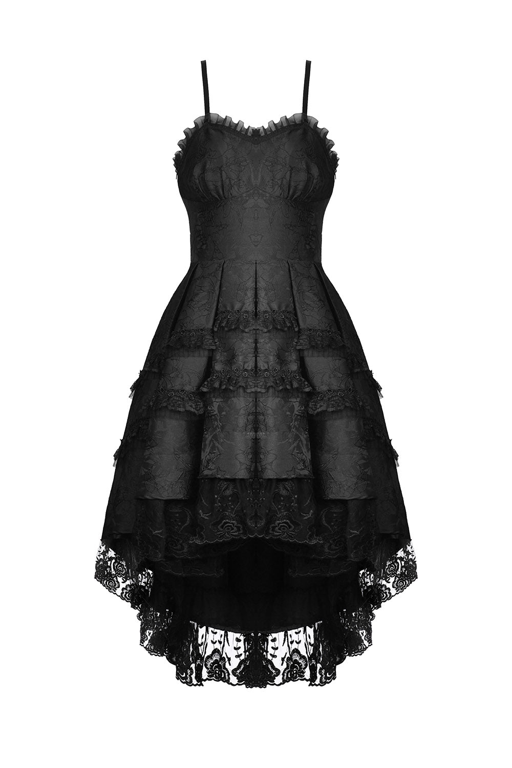 womens sweetheart neckline high low hem dress