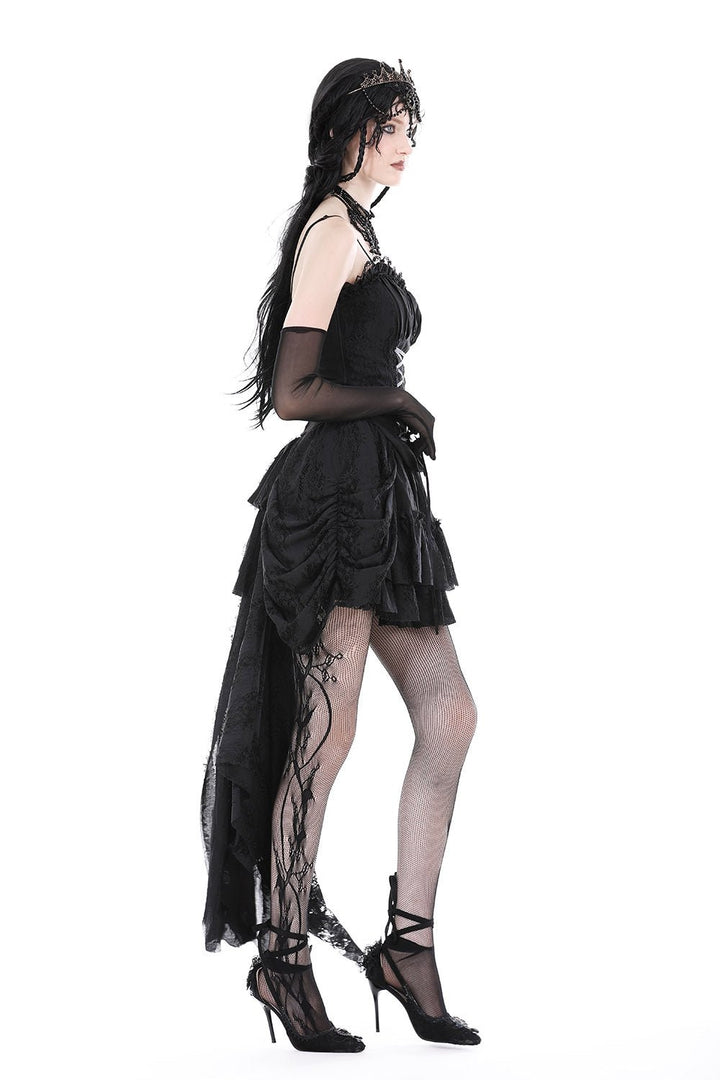 High Priestess High Low Skirt with Back Train - skirts - VampireFreaks - Dark In Love