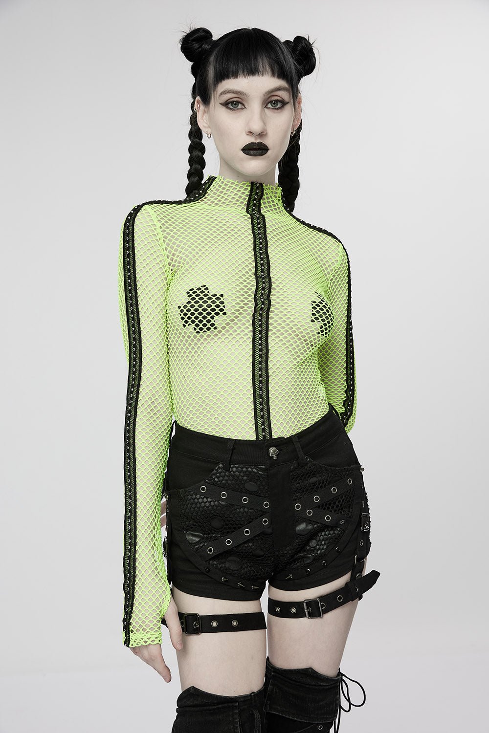 spooky cute punk rock shorts 