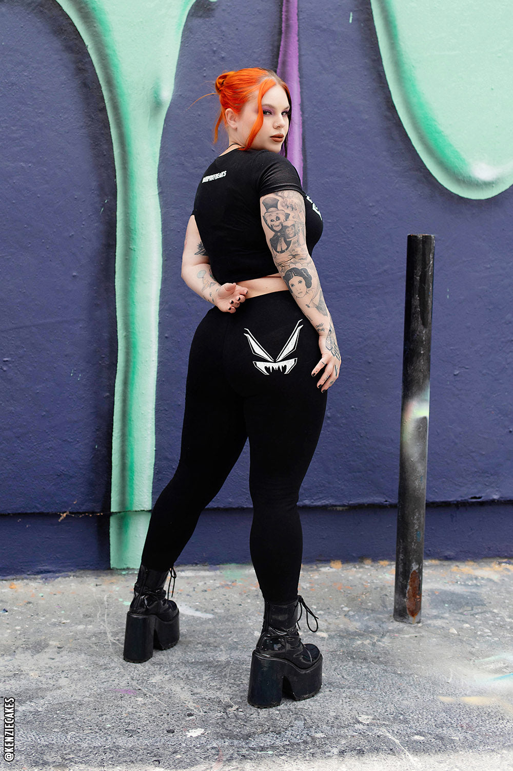 レッグウェア MOON TREE PLANET - leggings black 公式サイト限定】【MOON TREE PLANET（ムーンツリープラネット