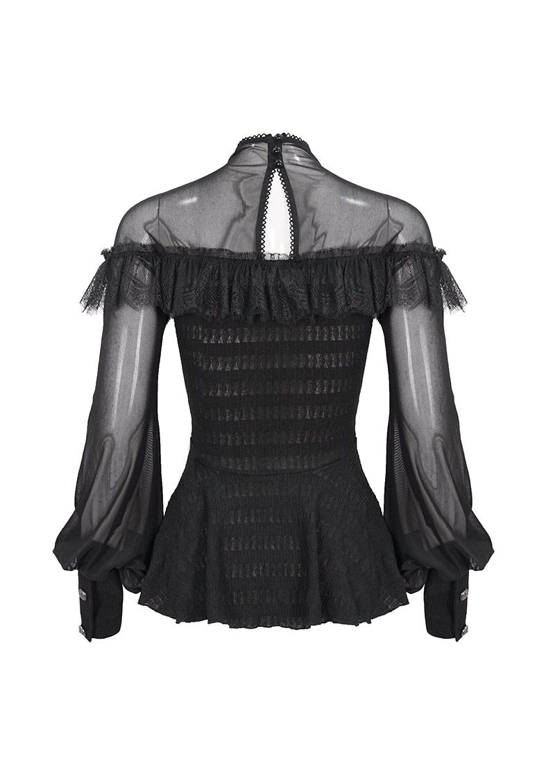 high waisted gothic blouse