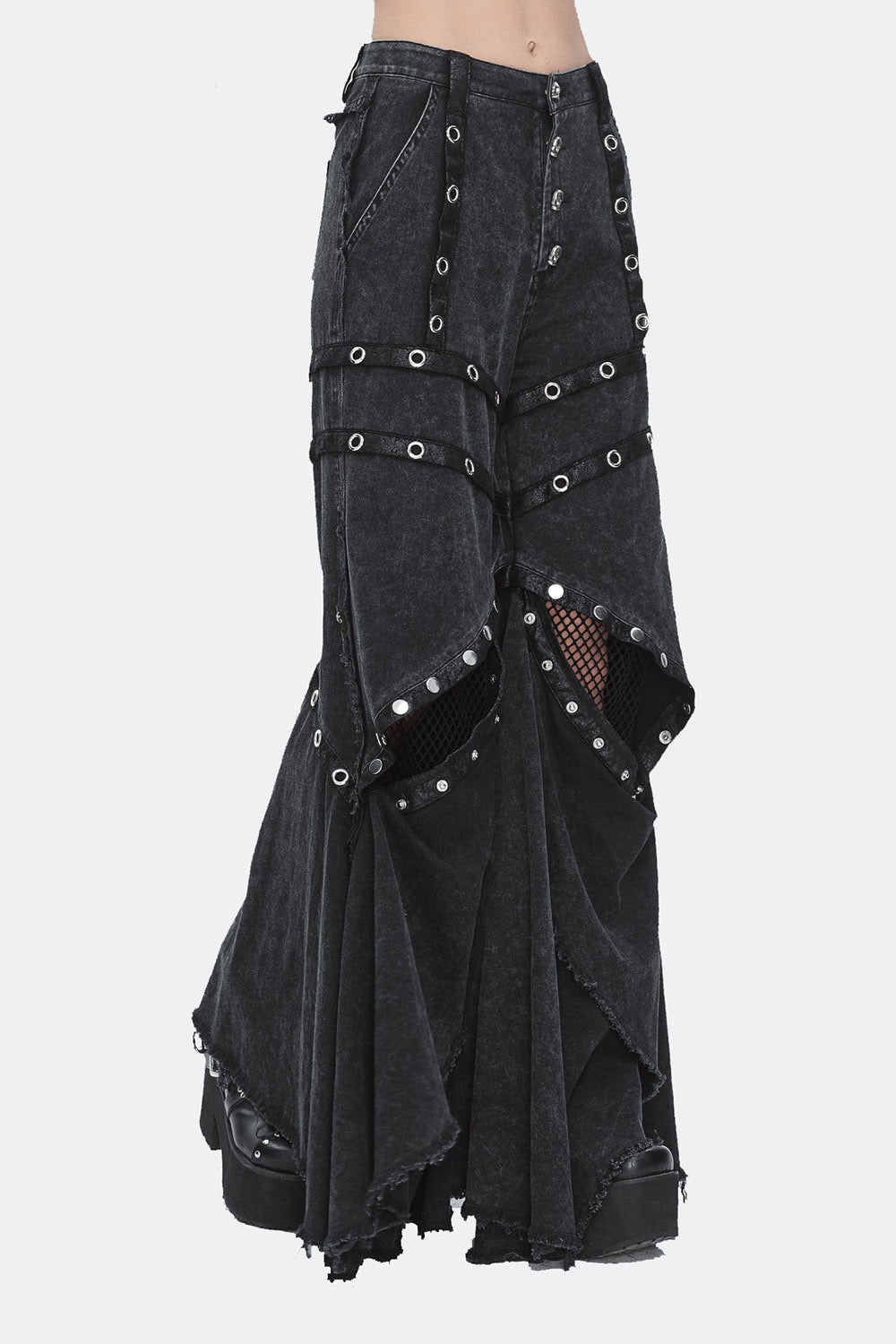 womens hippie boho gothic baggy jeans