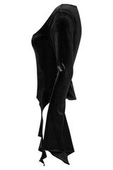 womens flared hippie goth boho top