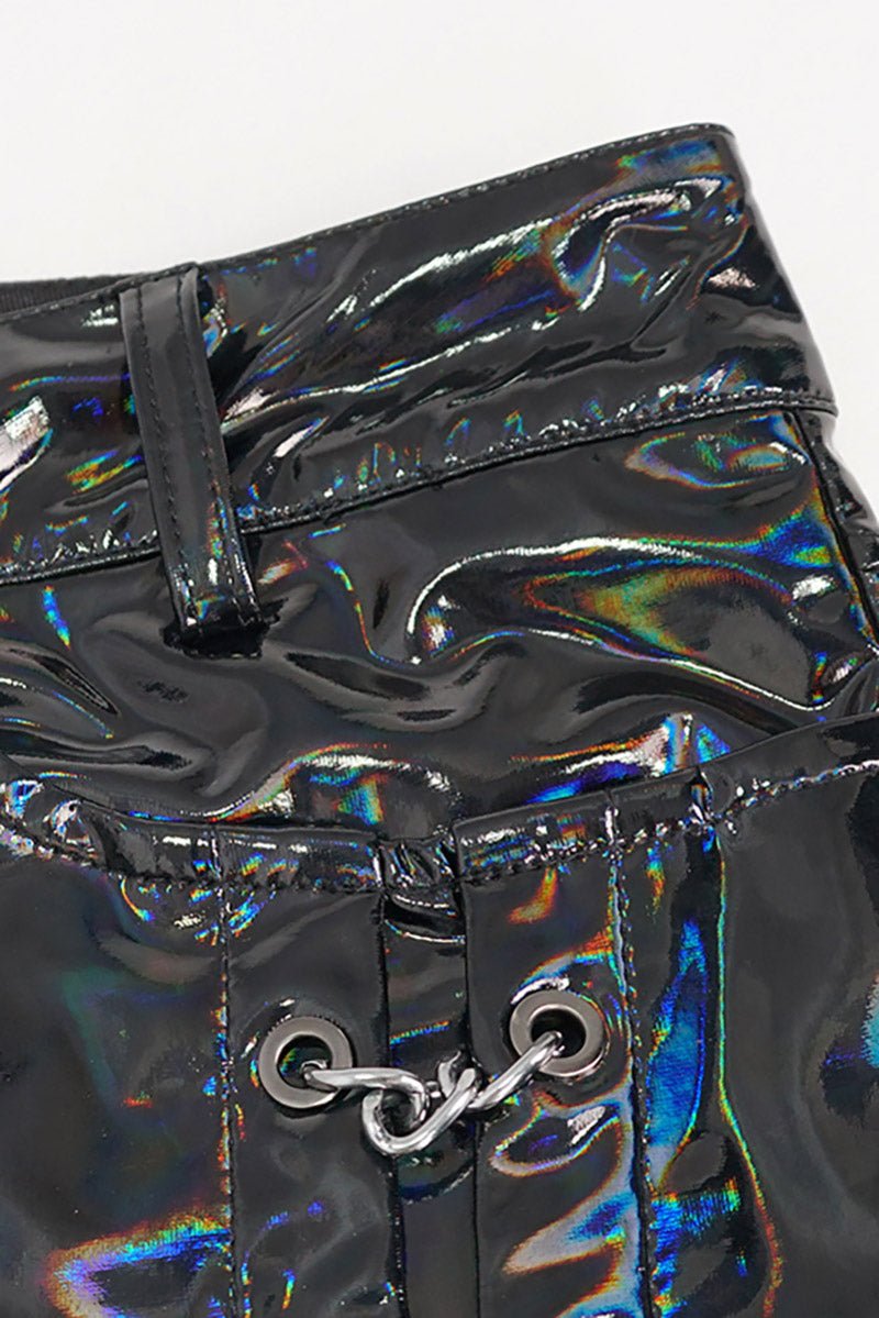 Holographic Hell Leather Pants - mens pants - VampireFreaks - Devil Fashion