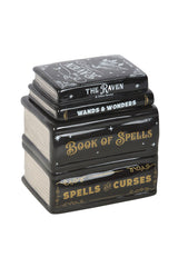 Cute goth home decor stack of books oil warmer