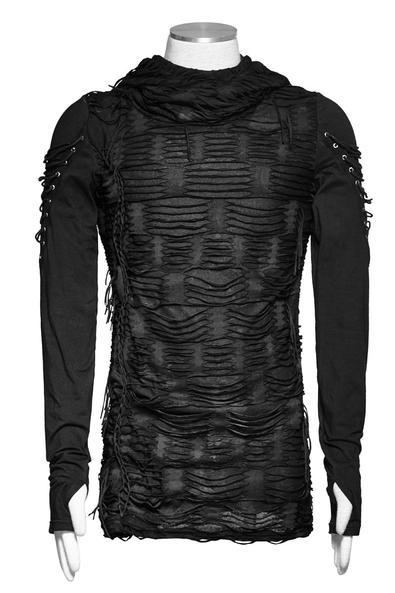 Hooded Zombie Top - mens tops - VampireFreaks - Punk Rave