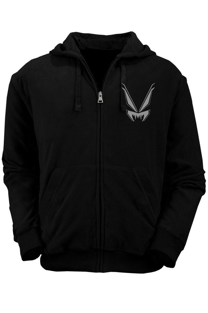 black cotton gothic Victorian skeleton hoodie 
