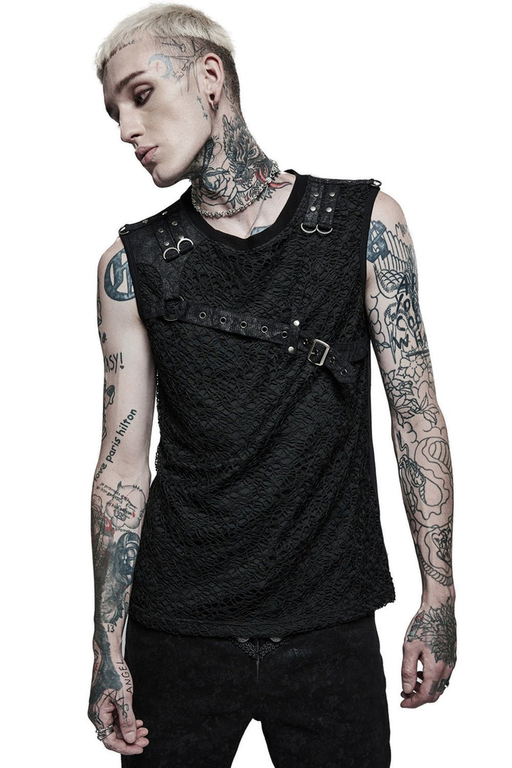 Hoodlum Sleveless Tee - mens tops - VampireFreaks - Punk Rave