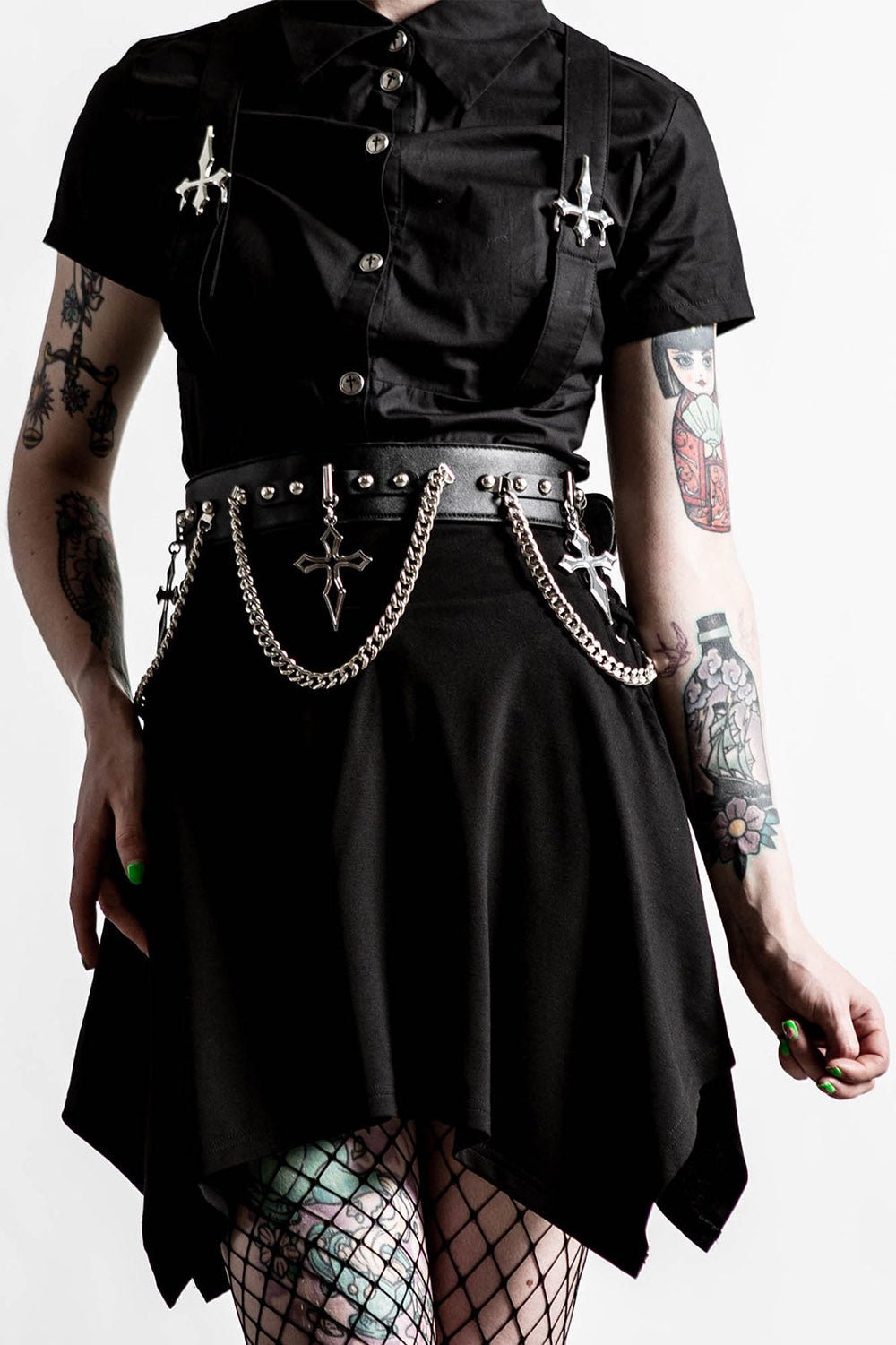 Hope To Die Cross Belt - belts - VampireFreaks - Killstar