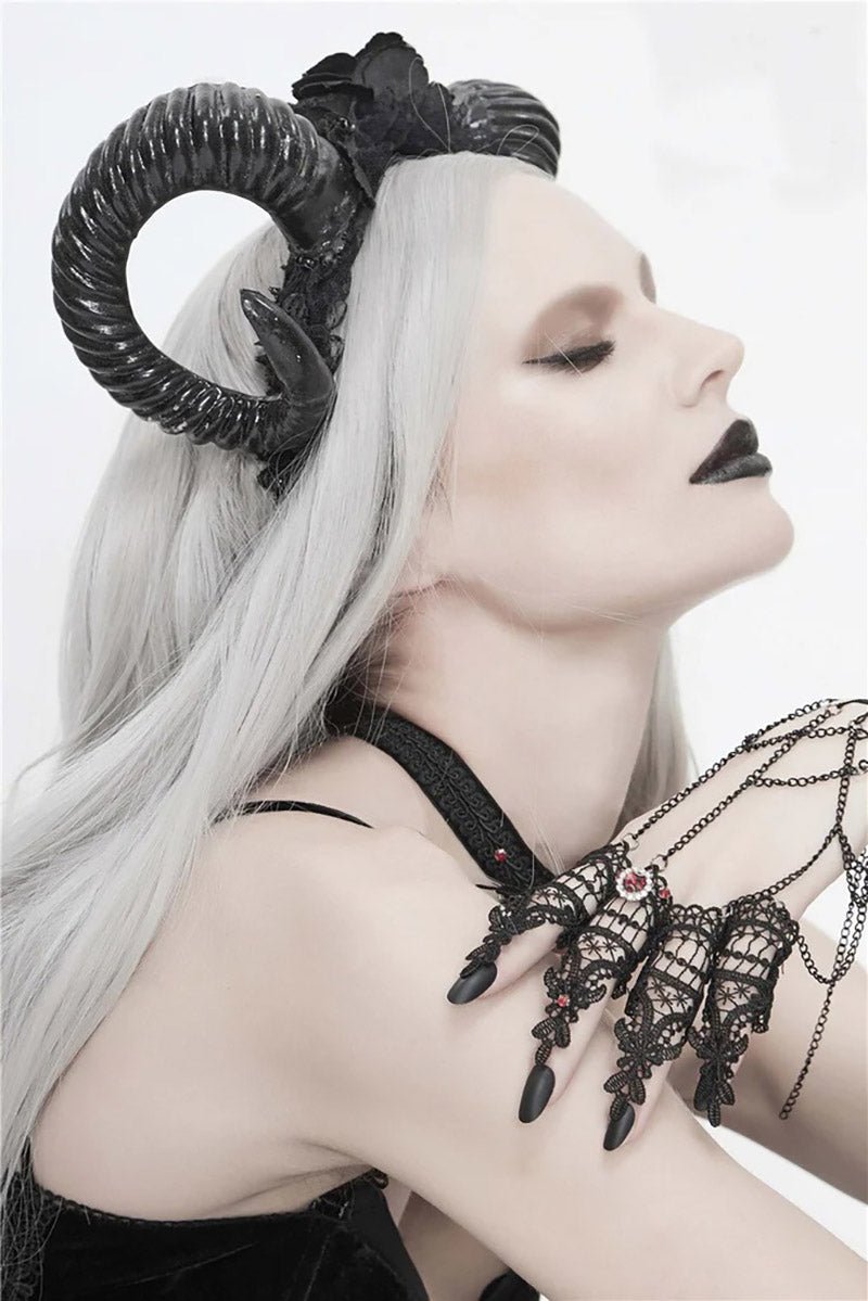 Horned Goddess Headband - hats & scarves & headwear - VampireFreaks - Devil Fashion