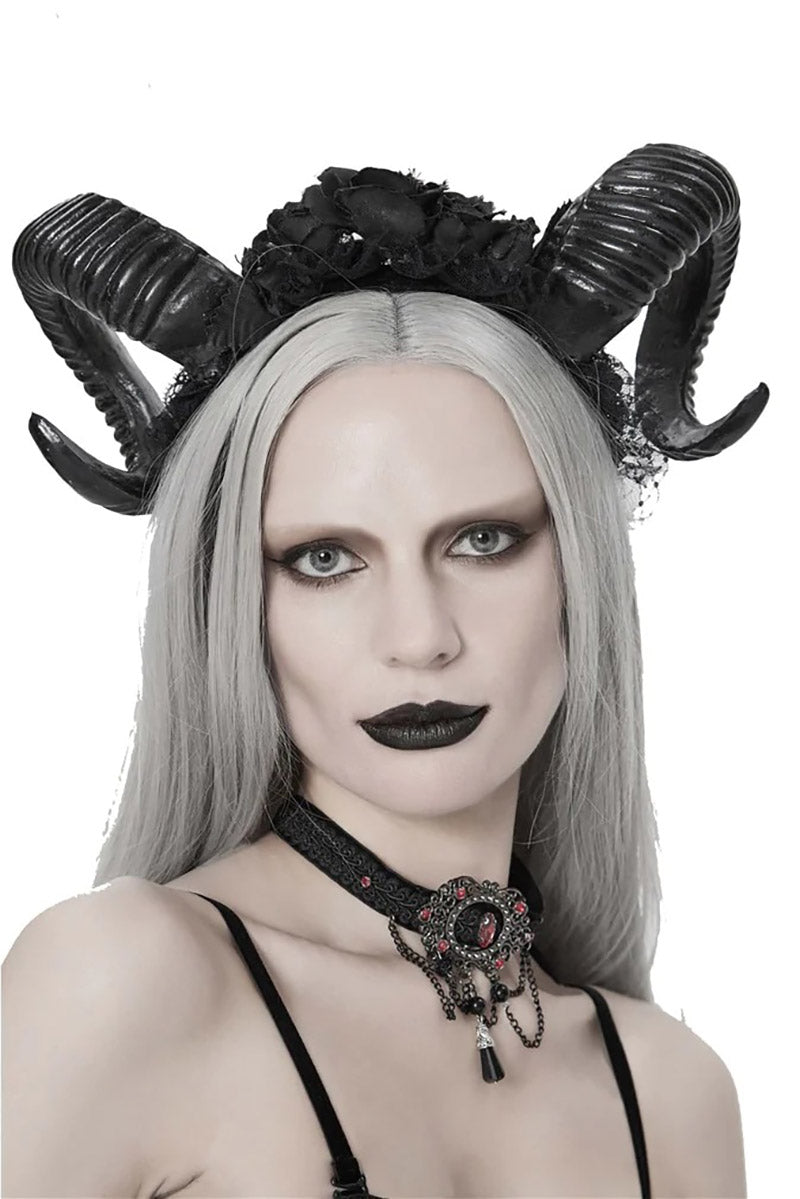 Horned Goddess Headband - hats & scarves & headwear - VampireFreaks - Devil Fashion