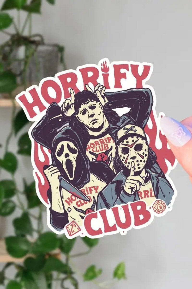 Horrify Club Sticker - stationery - VampireFreaks - Living Noir