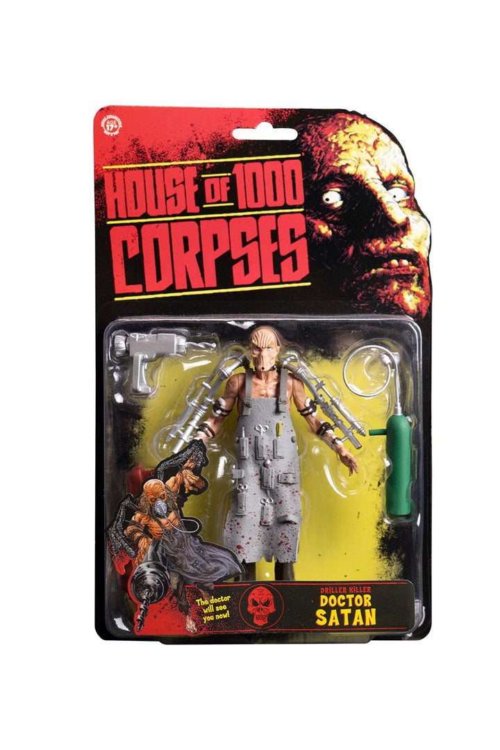 officially licensed doctor satan house of 1,000 corpses movie action figure in its box