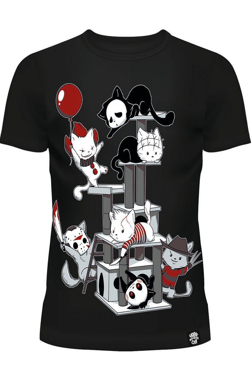 Horror Cats Ladies Tee - womens graphic tees - VampireFreaks - Poizen Industries