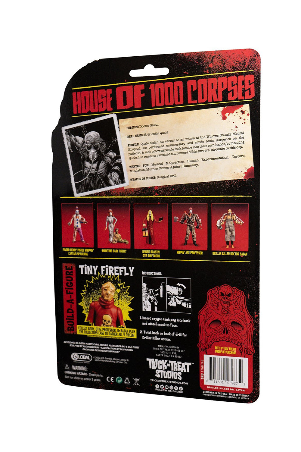 officially licensed box for a doctor satan from house of 1,000 corpses movie action figure toy