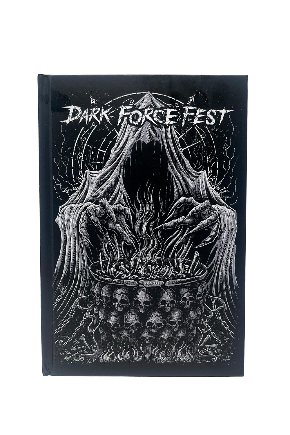 grim reaper logo dark force fest notebook journal 