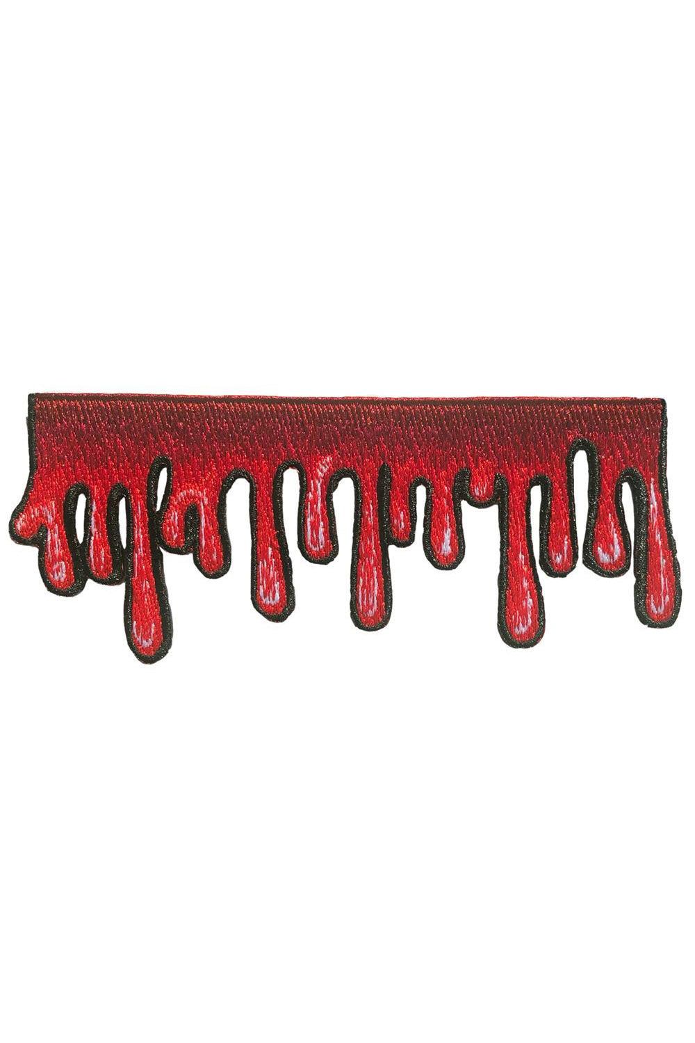 blood drip embroidered patch