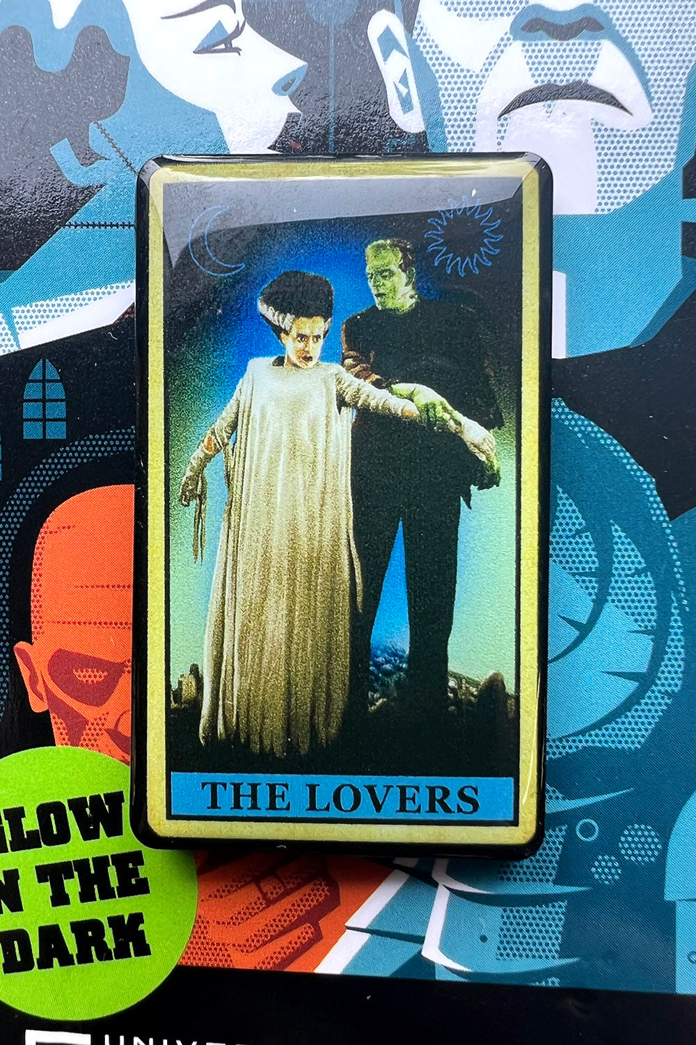 Die Lovers Horror Monsters Tarot Pin