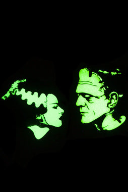 Bride Of Frankenstein & Frankenstein We Belong Dead Enamel Pin Set