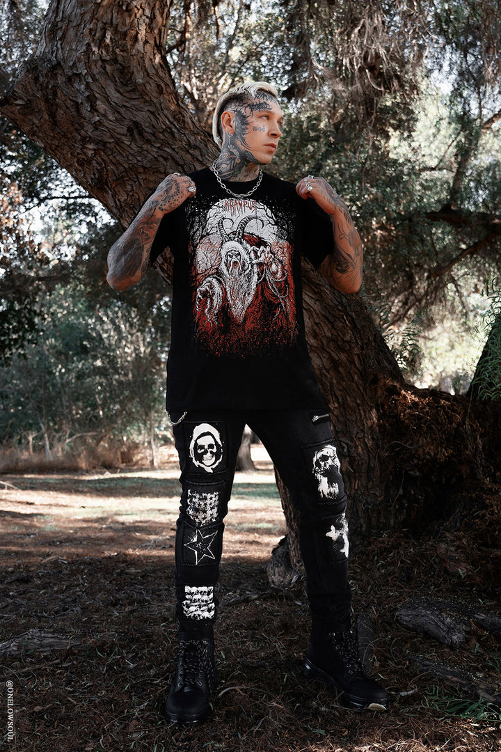 heavy metal krampus shirt