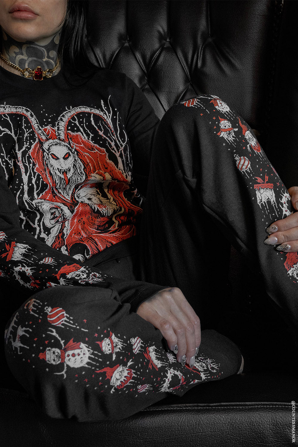 spooky gothic matching xmas set