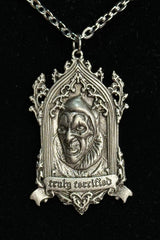 gothic clown necklace