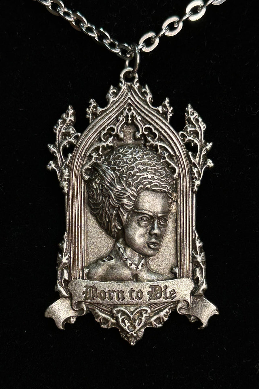 bride of frankenstein necklace