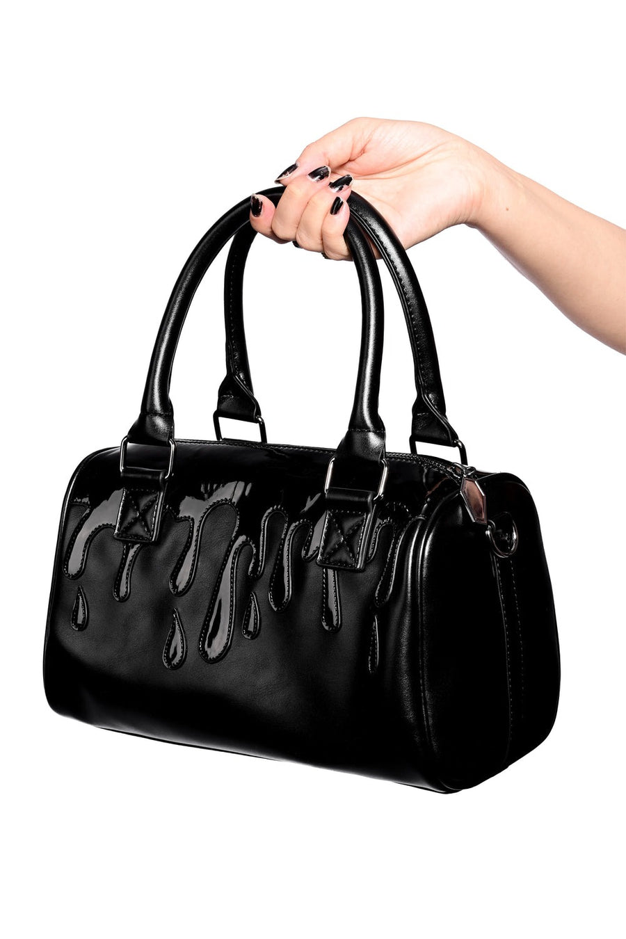 black slime gothic purse