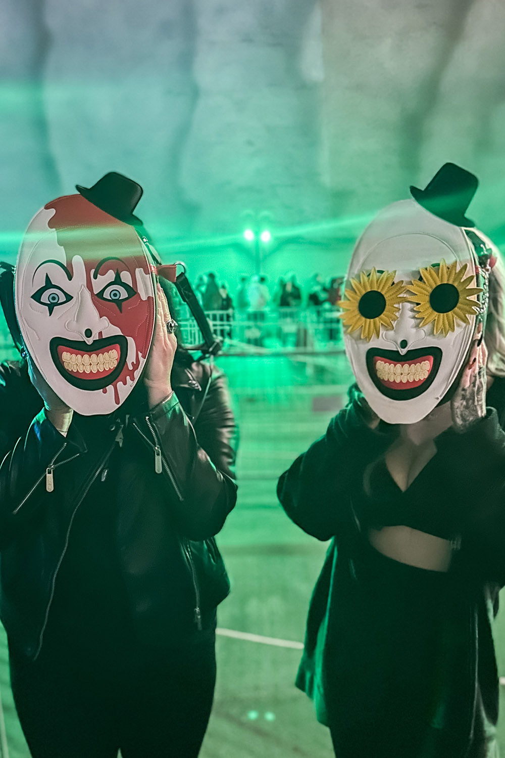 vegan leather art the clown terrifier movie bag and bloody art the clown purse