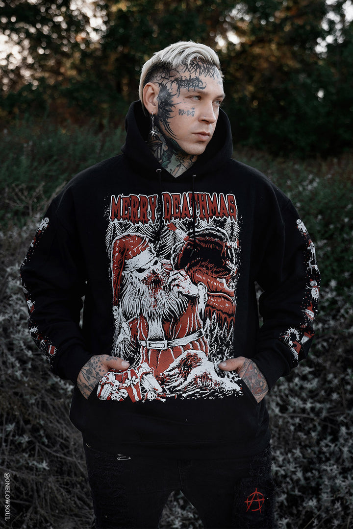 merry deathmas goth santa jacket