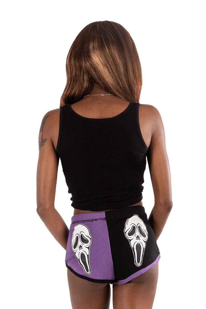 Horror Scream Movie Two Tone Shorts - womens bottoms - VampireFreaks - Too Fast