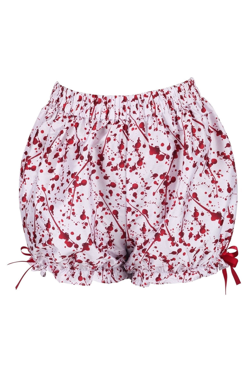 womens blood-splatter shorts