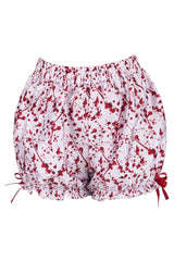 womens blood-splatter shorts