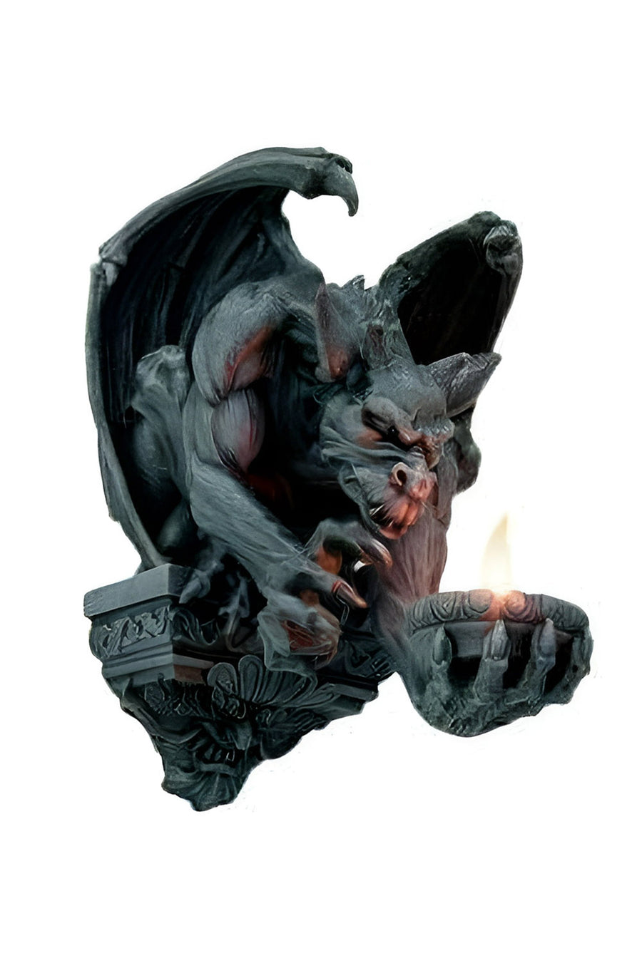 gargoyle wall mounted candle holder