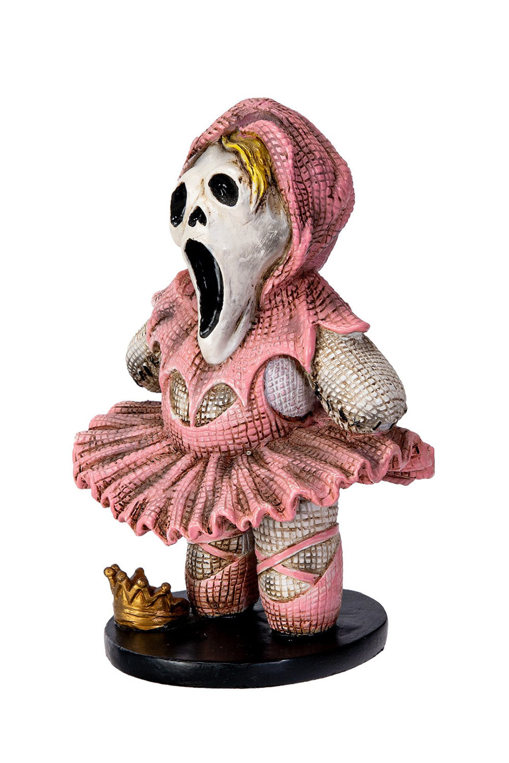 ghostface in a ballerina costume figurine 