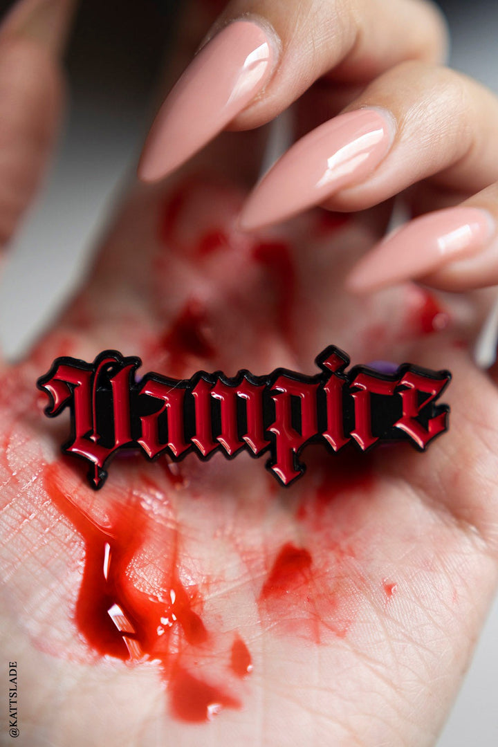 vampire enamel pin