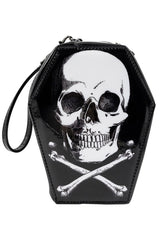 skull coffin shaped wallet