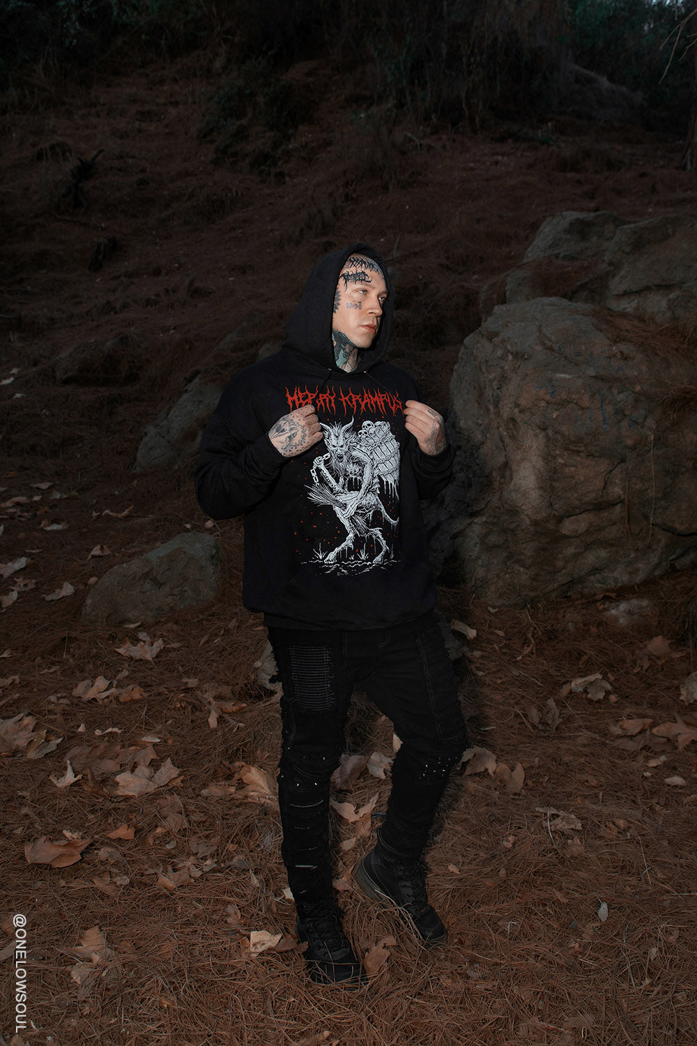 krampus hoodie jacket