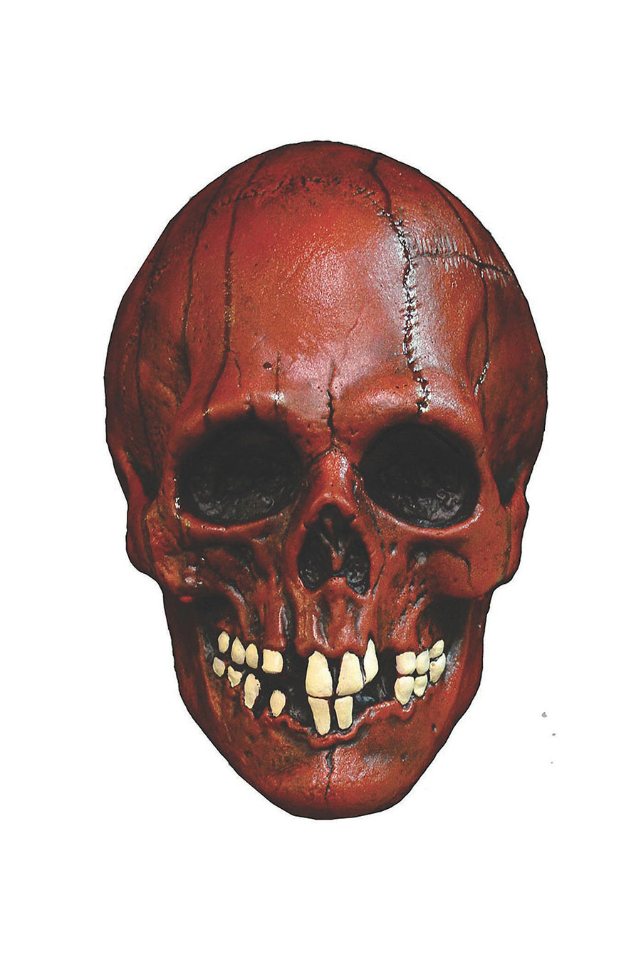 red skull halloween mask