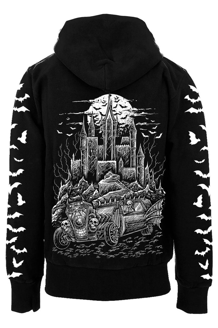 Hot Rod Hearse Hoodie [Zipper or Pullover] - mens outerwear - VampireFreaks - VampireFreaks