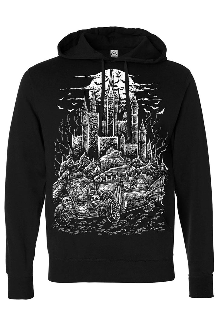 Hot Rod Hearse Hoodie [Zipper or Pullover] - mens outerwear - VampireFreaks - VampireFreaks