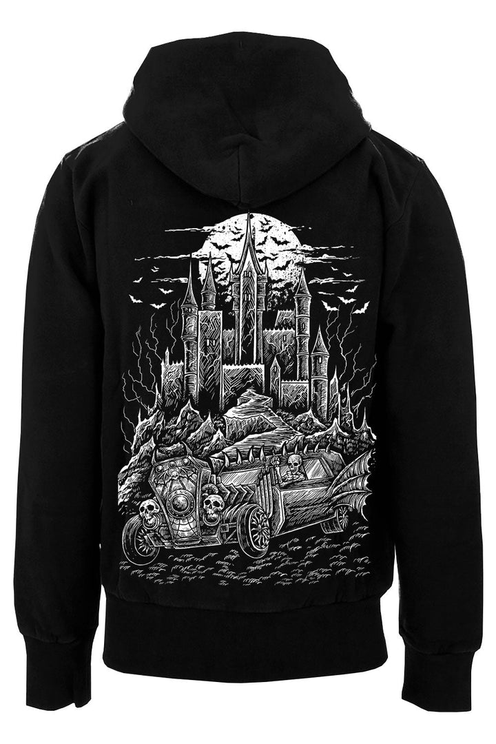 Hot Rod Hearse Hoodie [Zipper or Pullover] - mens outerwear - VampireFreaks - VampireFreaks