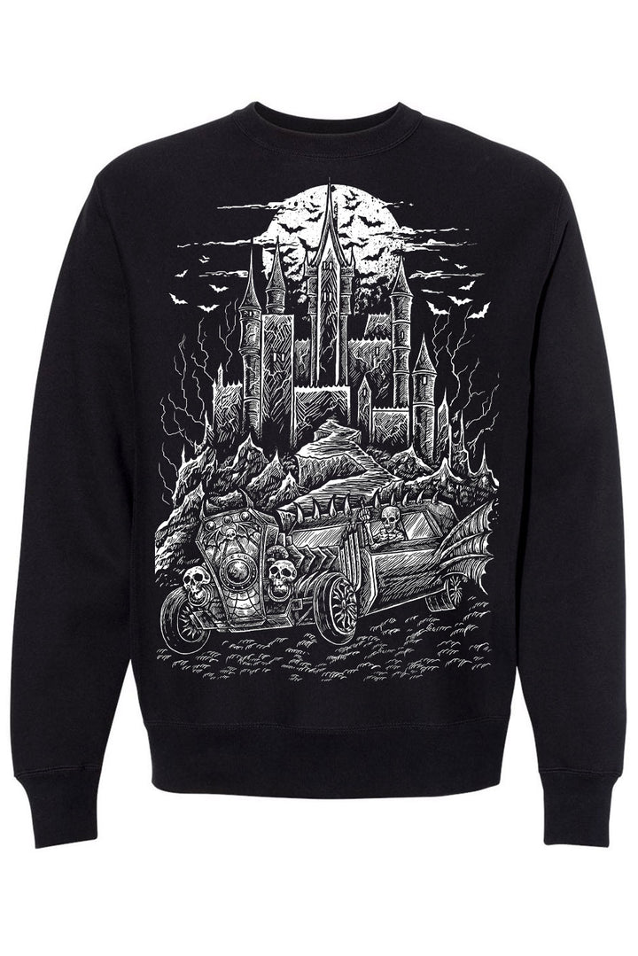 womens gothic psychobilly sweatshirt