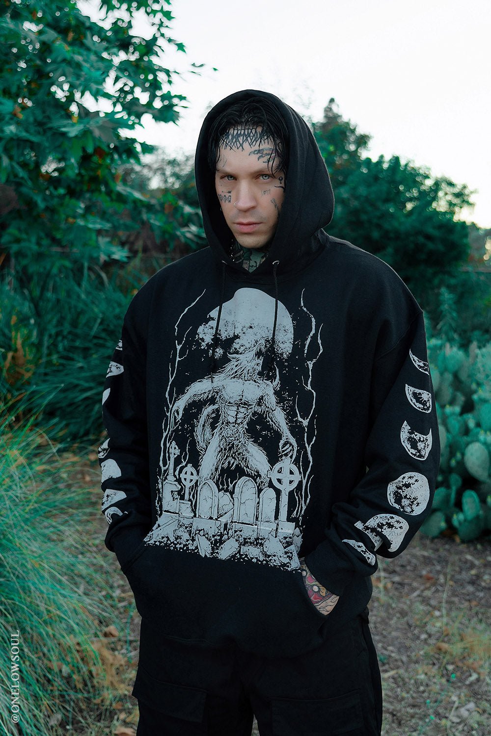 Howl at the Moon Werewolf Hoodie [Zipper or Pullover] - mens outerwear - VampireFreaks - VampireFreaks