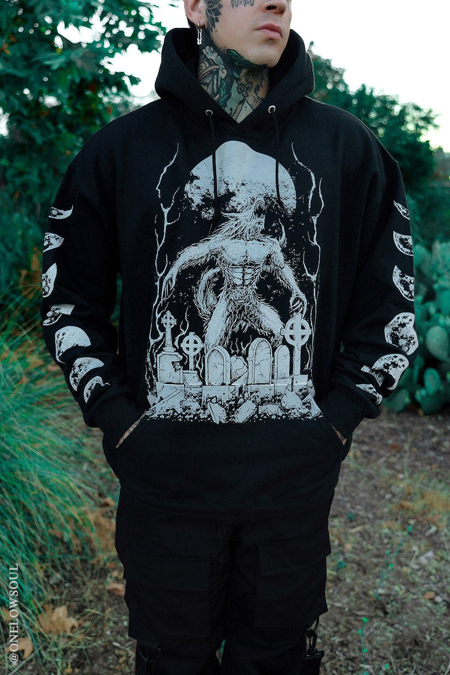 Howl at the Moon Werewolf Hoodie [Zipper or Pullover] - mens outerwear - VampireFreaks - VampireFreaks